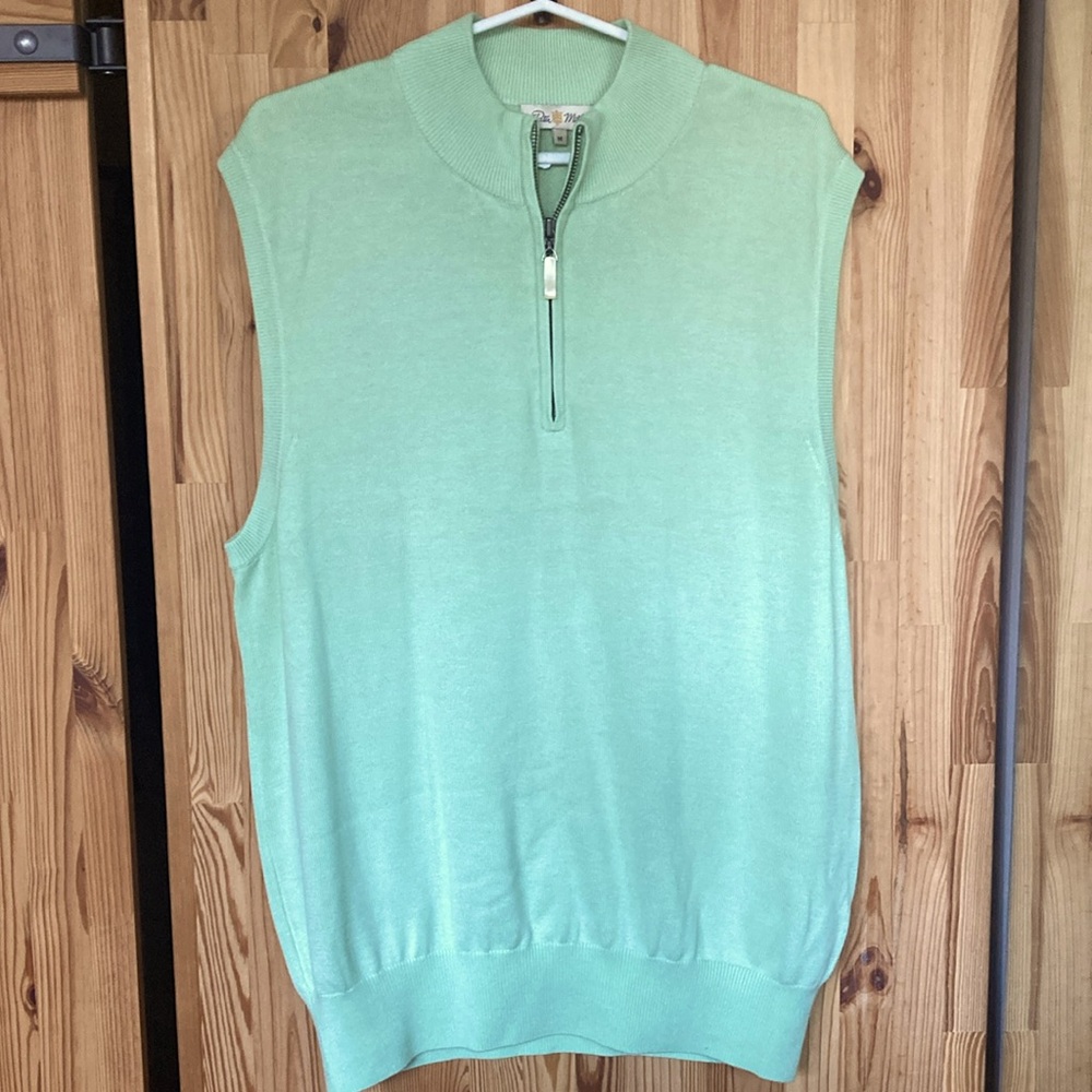 Peter Millar pistachio green cashmere vest (size M)